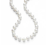 Japanese Cultured Pearl Necklace, 7 x 6.5 mm, 18 Inches