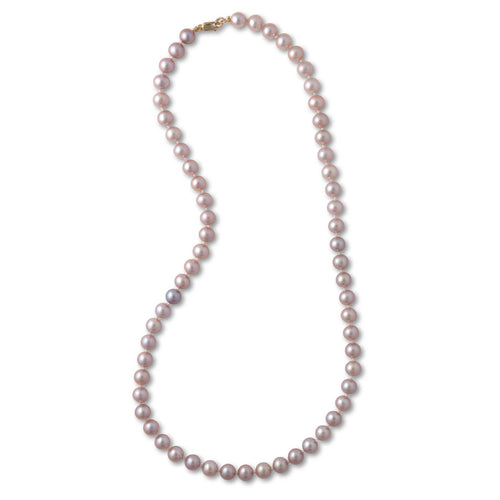 Pink Freshwater Cultured Pearls, 18 Inches, Gold Filled Clasp