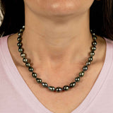 Natural Color Tahitian South Sea Cultured Pearls, 18 Inches