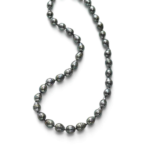 Natural Color Tahitian South Sea Cultured Pearls, 18 Inches
