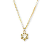 Contemporary Jewish Star, 14K Yellow Gold