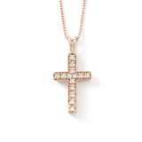 Diamond Cross, .15 Carat, 14K Rose Gold
