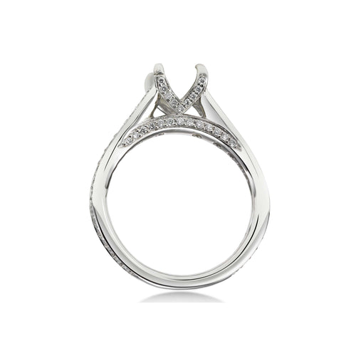 Ritani Diamond Semi-Mounting Ring, Platinum