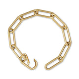 Paperclip Chain Bracelet, 14K Yellow Gold
