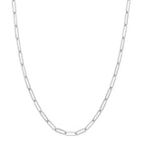 Paperclip Chain, 18 or 24 Inches, Sterling Silver