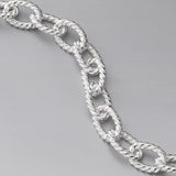 Twist Rope Link Bracelet, 8 Inches, Sterling Silver