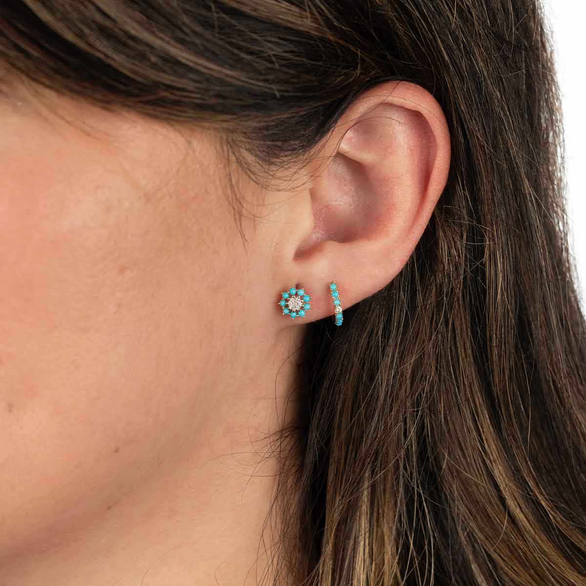Small Turquoise Earrings – Jordy Jewelry