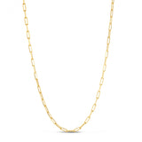 Paperclip Chain, 20 or 24 Inches, Vermeil