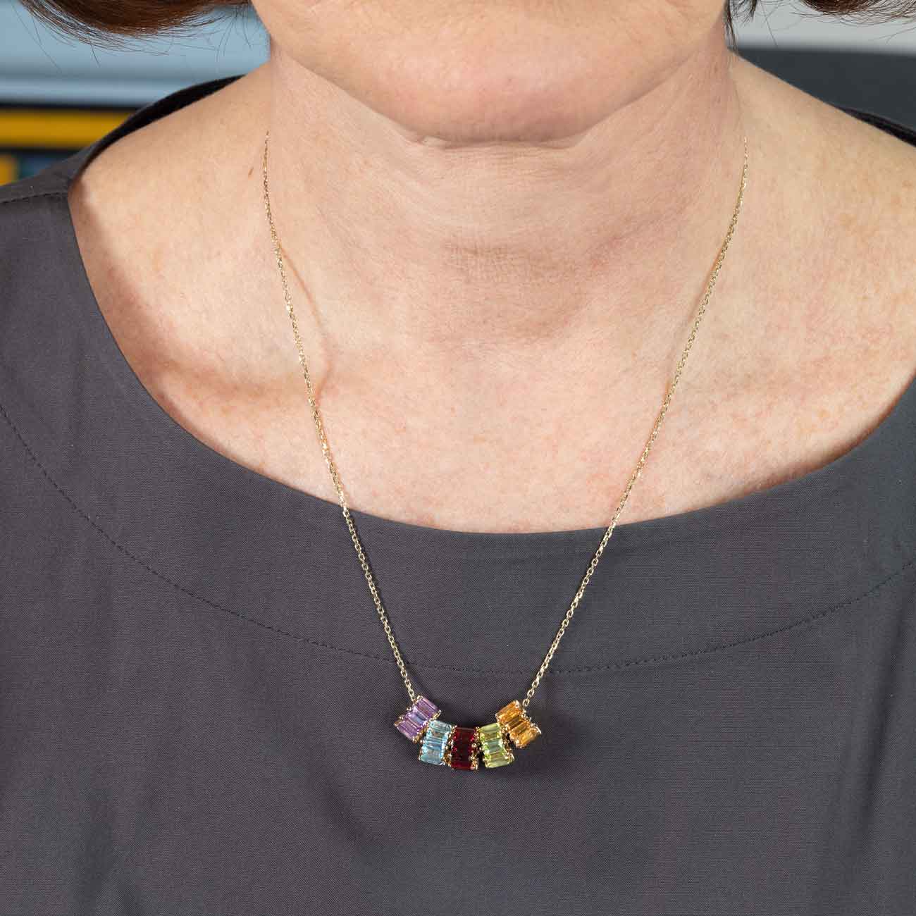 Marvels in Multi color Gemstone Necklace – Deara Fashion Accessories
