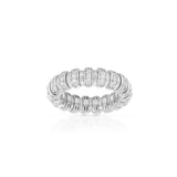 Diamond Stretchy Ring, 14K White Gold