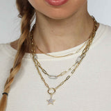 Paperclip Chain Necklace, 18 Inches, 14K Yellow Gold