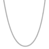 Diamond Tennis Necklace, 6 Carats, 16 Inches, 14K White Gold