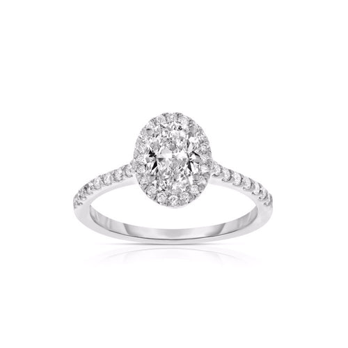 Diamond Engagement Ring Mounting, .23 Carat, 14K White Gold