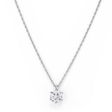 Pre-Owned Diamond Solitaire Pendant, 1.90 Carats, 14K White Gold