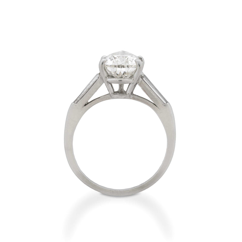 Pre-Owned Pear Shape Diamond Engagement Ring, Platinum