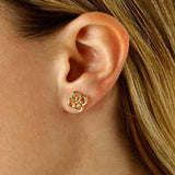 Open Swirl Design Earrings