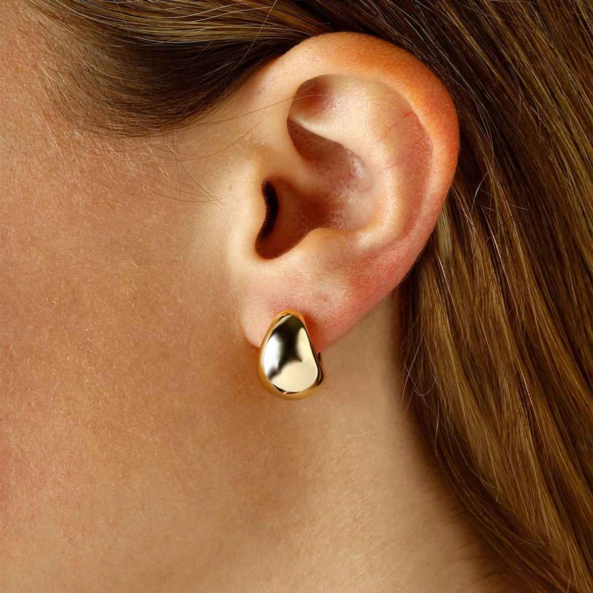 Buy Classic Golden Hoop Earrings Online - W for Woman
