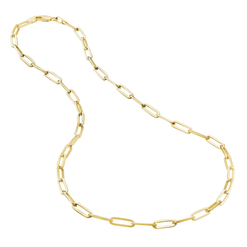 Paperclip Chain, Solid, 20 Inches, 14K Yellow Gold – Fortunoff