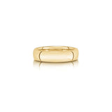 Dome Profile High-Polished Band, 4 MM, 14K Yellow Gold