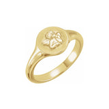 Cherub Angel Child's or Pinky Ring, 14K Yellow Gold