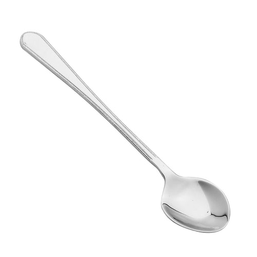Baby "Feeding" Spoon with Beaded Edge, Sterling Silver