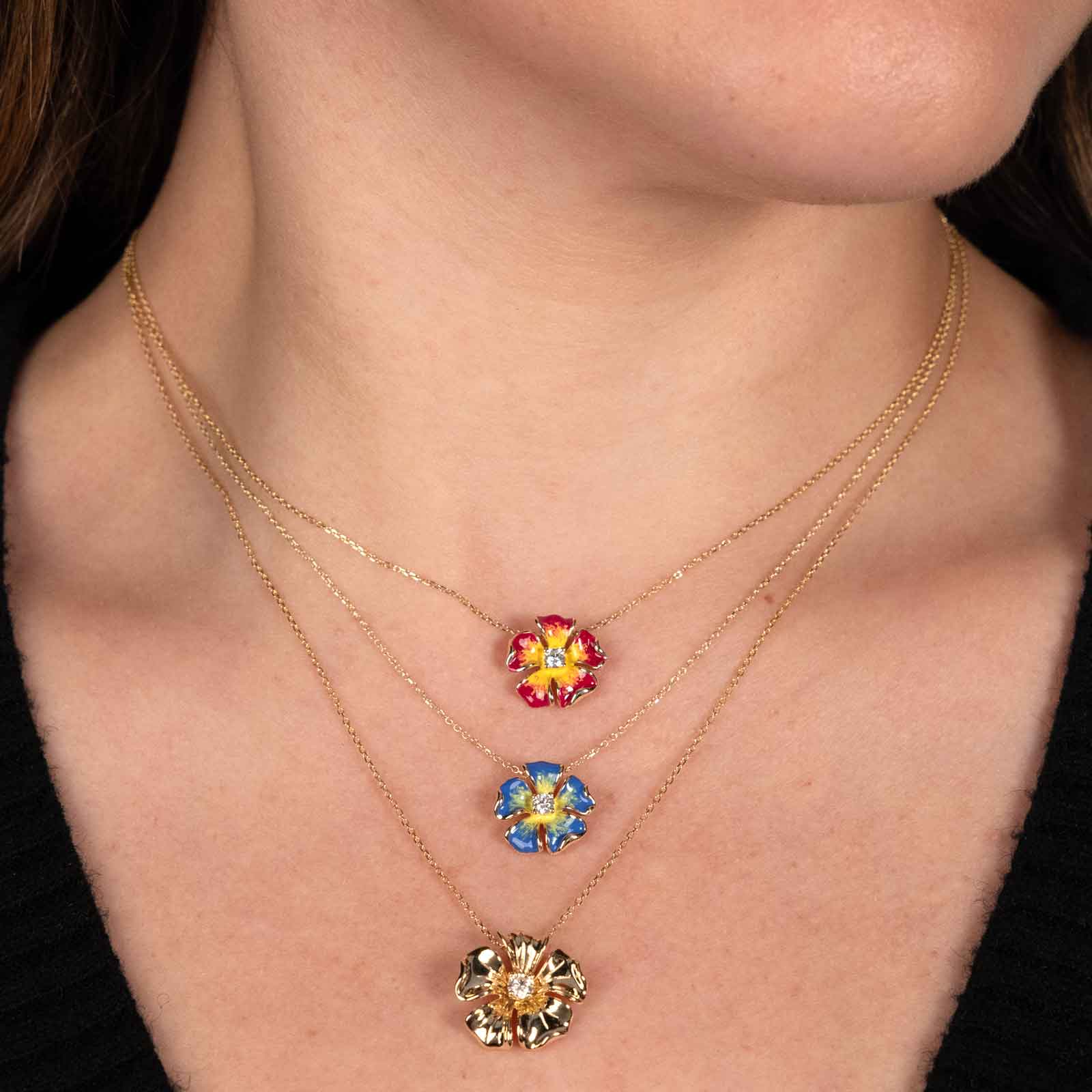 Diamond Flower Necklace / 14k Daisy Diamond Necklace / Diamond Pendant  Necklace / Everyday Necklace / Daisy Flower Pendant / Bridesmaid Gift - Etsy