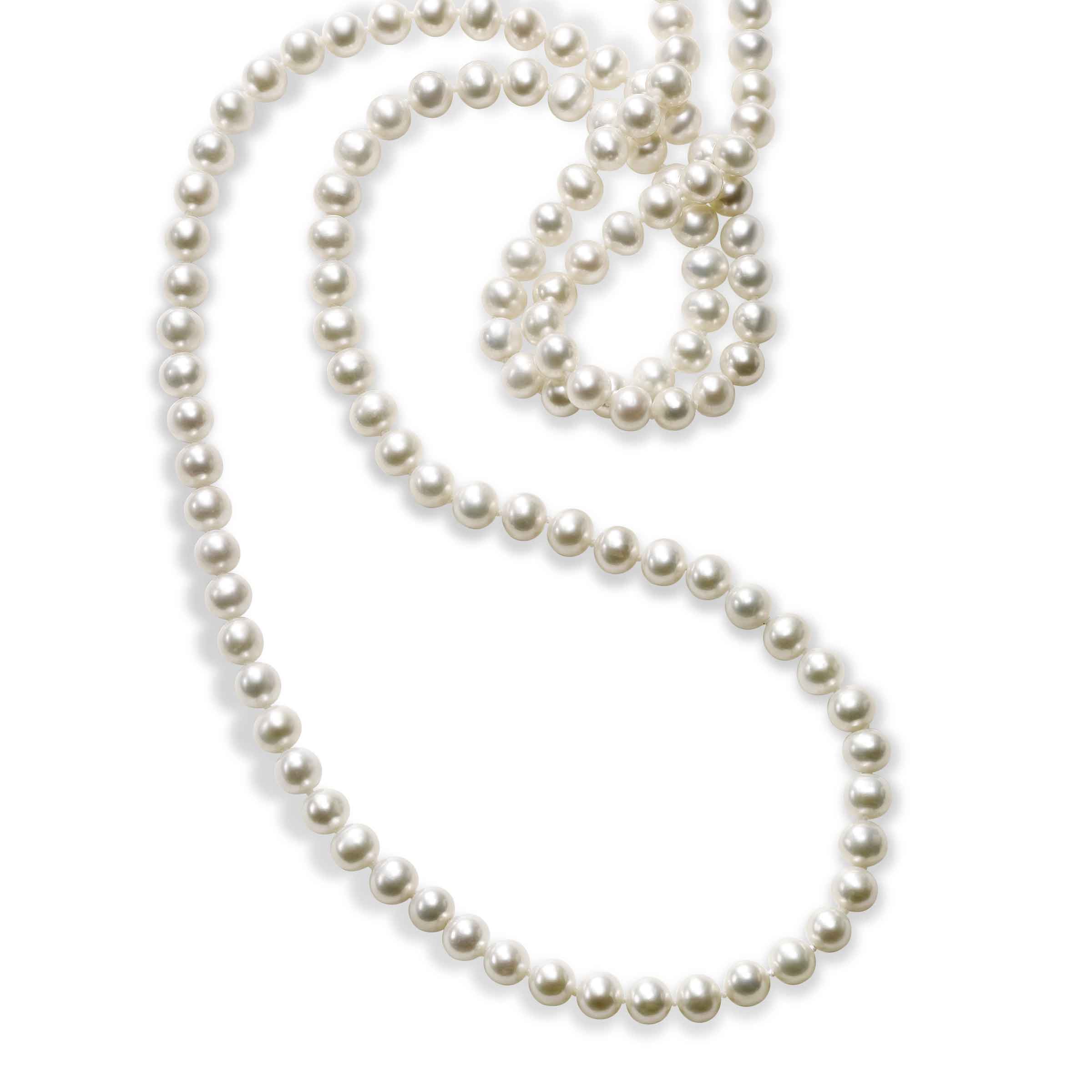 Buy ELEGANTDREAM Traditional white round pearls double line Chain necklace  pearlmala ethnic jewellery moti haram 30 inches 1 Gram Gold For Women at  Amazon.in