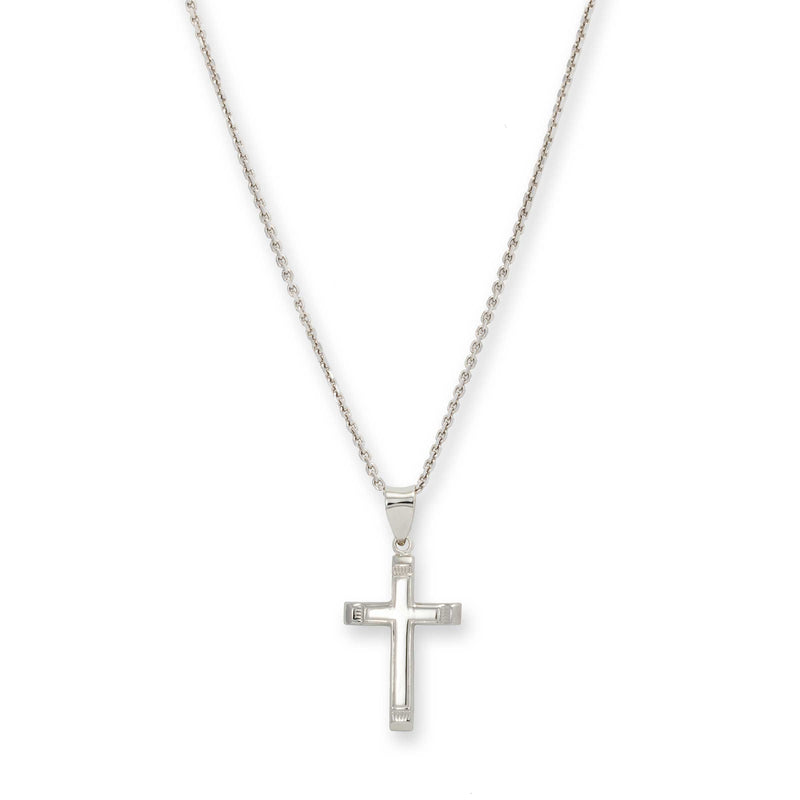 Shiny Small Cross, Sterling Silver