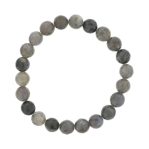 Labradorite Beads, 8 MM, Stretch Bracelet