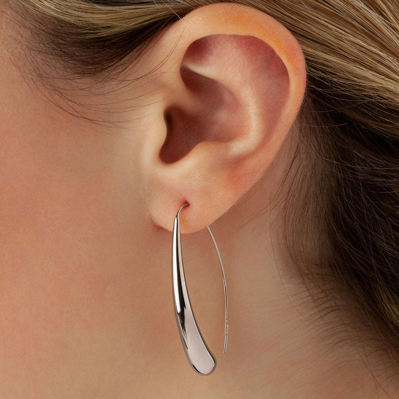 Sleek Elongated Drop Earrings, Sterling Silver | Silver Jewelry Stores Long  Island – Fortunoff Fine Jewelry