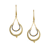 Chandelier Design Dangle Earrings, Gold Plated