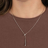 Lariat Style Y Necklace, 16 inch, Sterling Silver, by Sharelli