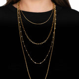 Oval Link Chain, 24 Inches, Sterling Silver and 18K Gold Plating