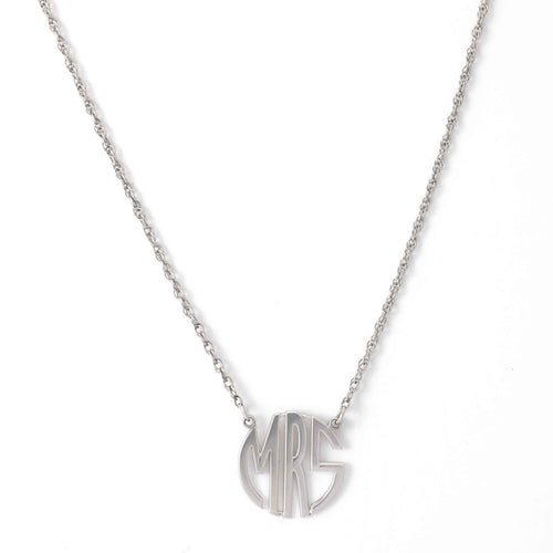 Pre-Owned 'MRS' Necklace, Sterling Silver