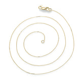 Delicate Cable Chain, 17 Inches, 14K Yellow Gold