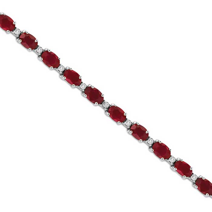 Drizzle, 14K Yellow Gold + Micro Ruby Bracelet – The Conservatory NYC
