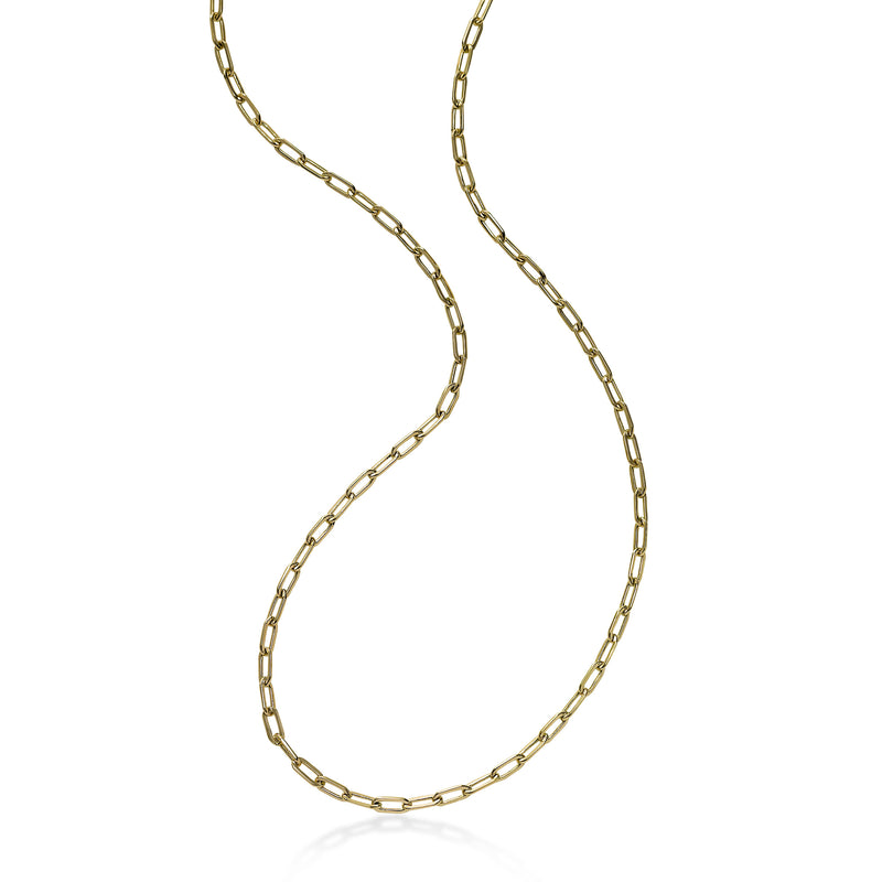 Oval Link Chain Necklace, 18 or 22 Inches, 14K Yellow Gold