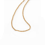 Lightweight Diamond Cut Rope Chain, 18 Inches, 14K Yellow Gold