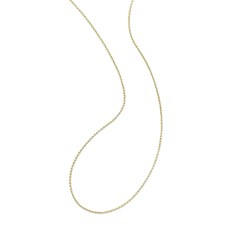Thin Parisian Wheat Chain, 18 Inches, 14K Yellow Gold