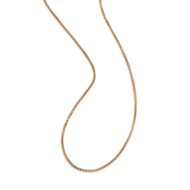 Round Mesh Chain, 18 Inches, 14K Rose Gold