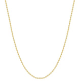 Flat Mirror Chain Necklace, 36 Inches, 14K Yellow Gold