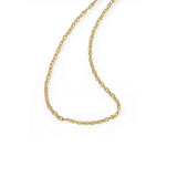 Diamond Cut Rope Chain, 18 Inches, 14K Yellow Gold