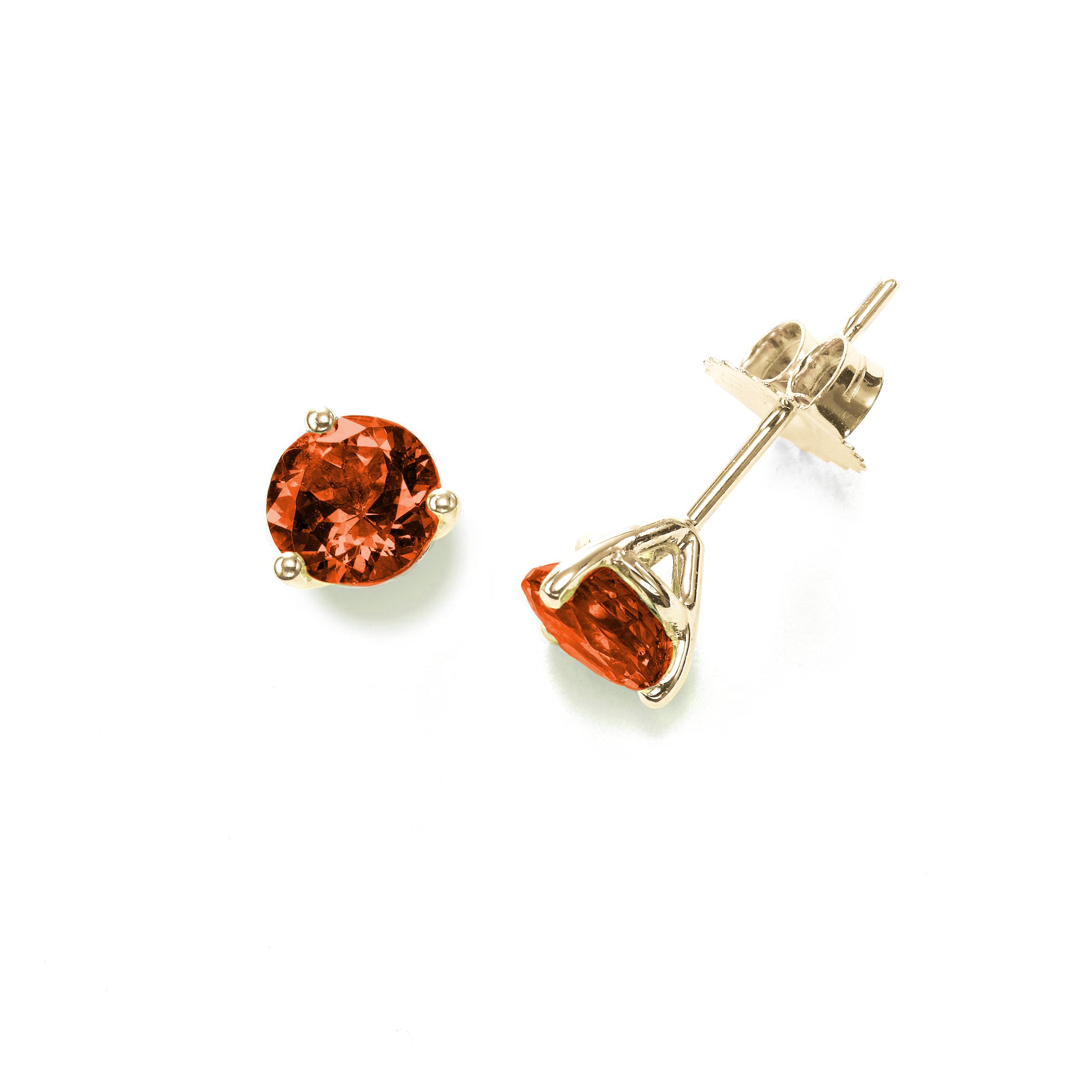Orange Oval Halo Cluster Earring Studs|Fashion Jewellery Stud Earrings