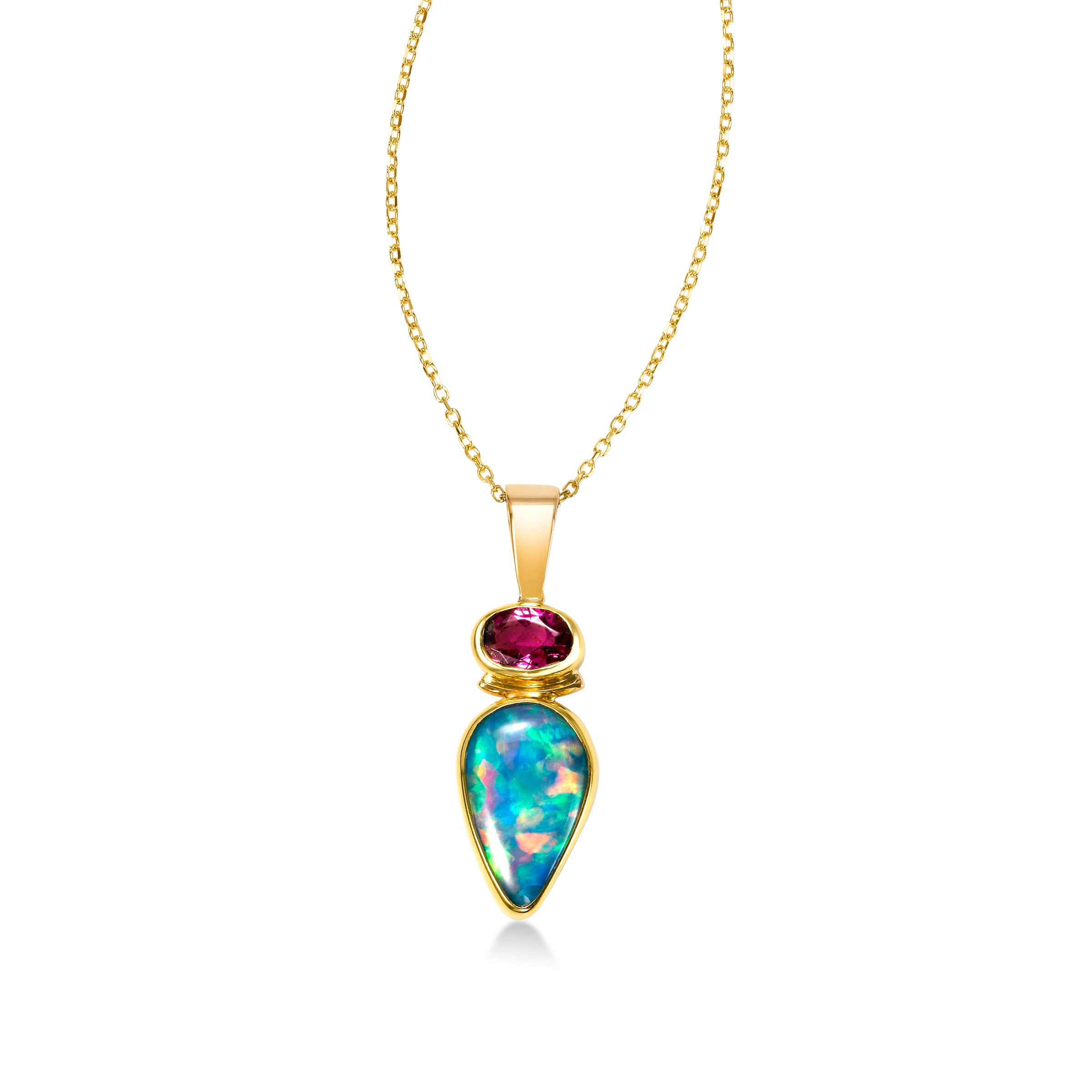 Amazon.com: Ross-Simons Opal and 2.50 ct. t.w. Pink Tourmaline Pendant  Necklace With 1.00 ct. t.w. White Topaz in 18kt Rose Gold Over Sterling. 20  inches : Clothing, Shoes & Jewelry