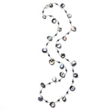 Grey Freshwater Keshi Cultured Pearls, 35 Inches, Sterling Silver