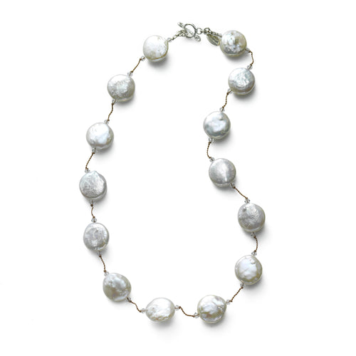 Natural Color White South Sea Cultured Pearls, 18 Inches | Pearl Jewelry Stores Long Island