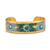 'Jellies' Enamel Cuff Bracelet, Gold Leaf, by Evocateur