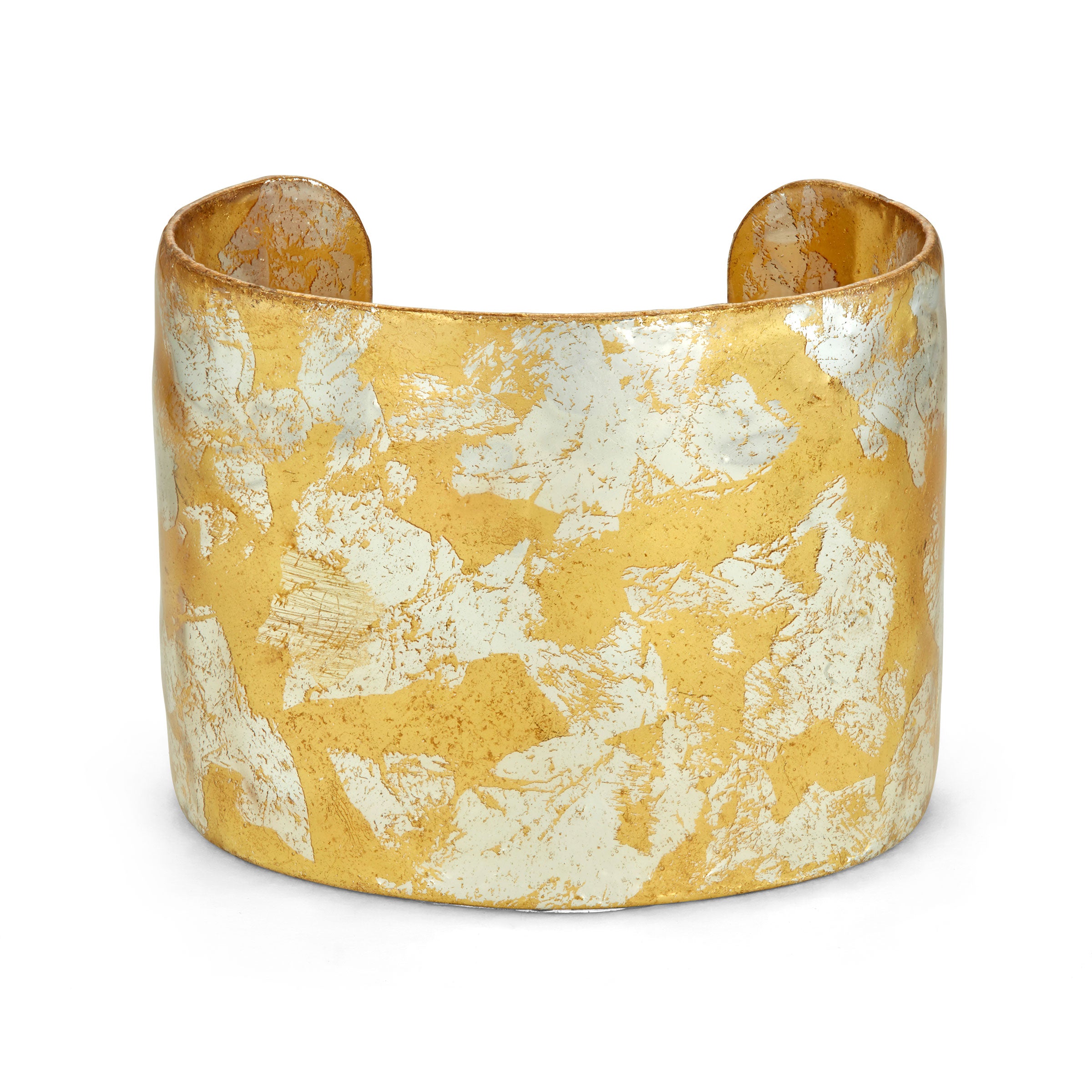 Stockholm Enamel Cuff Bracelet, Gold Leaf, by Evocateurr