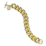 Bold Bracelet, Gold Plated Brass