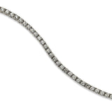 Four Prong Diamond Tennis Bracelet, 4.75 Carats, 18K White Gold